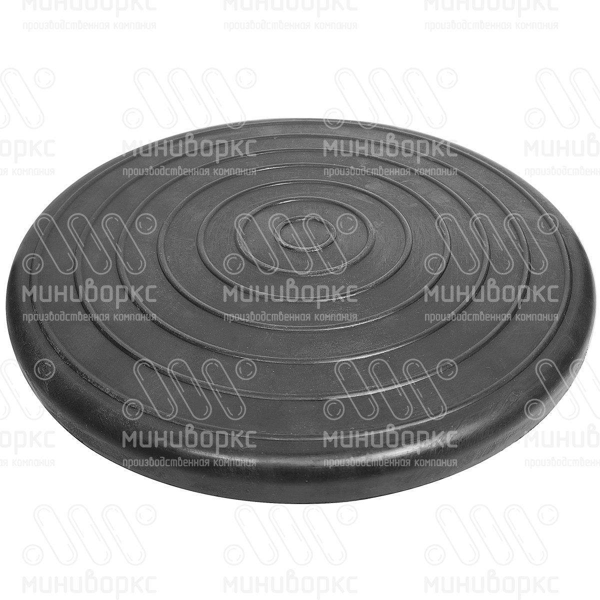 Армированный прорезиненный диск Ø300 мм для тренажёров, цвет черный – ДР300ЧМ - 1