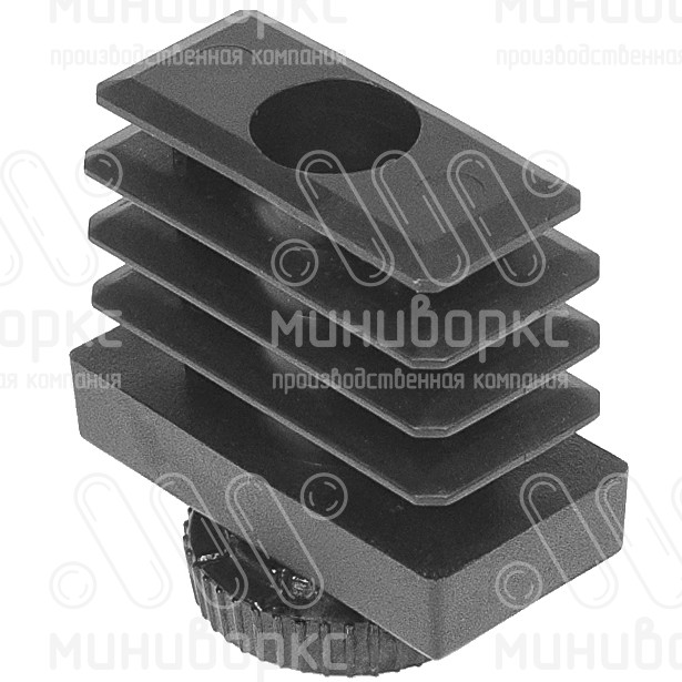 Комплекты прямоугольных заглушек с опорами 40x20 – 20-40M8.D25x20B | картинка 2