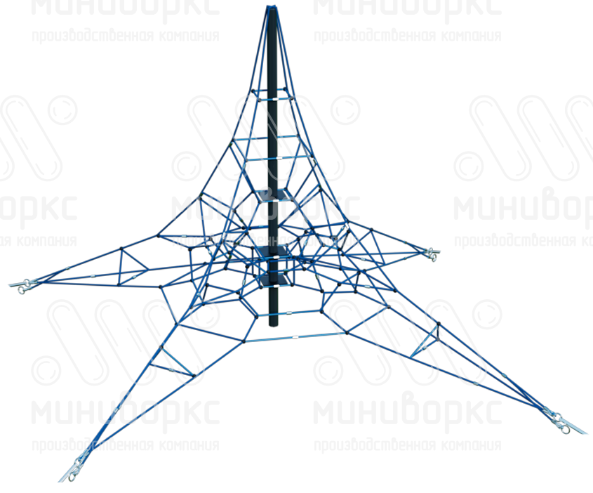 Канатные конструкции Пирамиды – P-0216-4w-Ral7016 | картинка 1