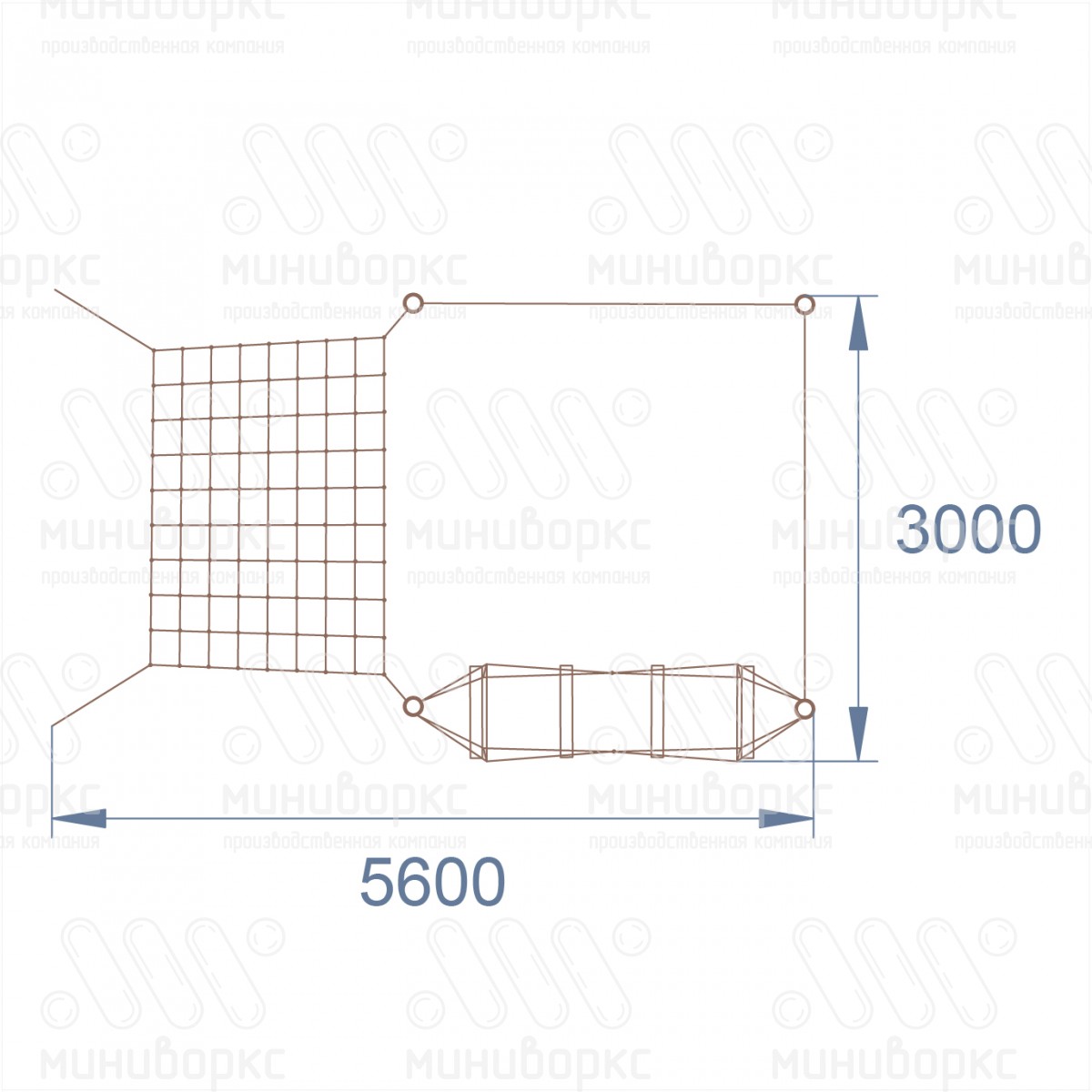 Канатные полосы препятствий – M-0002.20-g2 | картинка 4