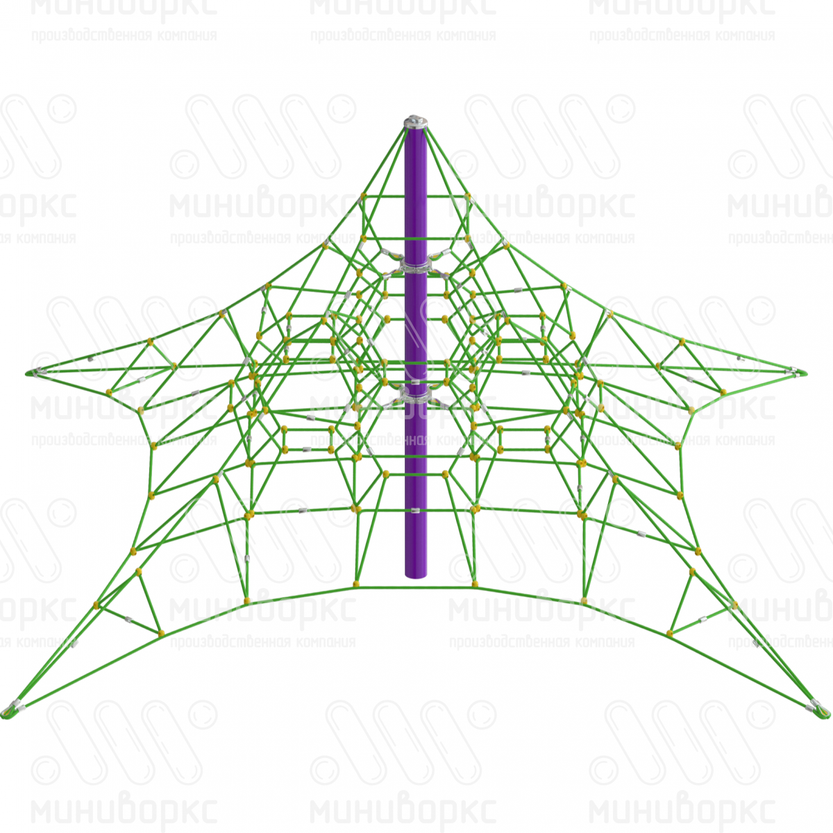 Канатные конструкции Пирамиды – P-2400-g2-Ral7016 | картинка 1